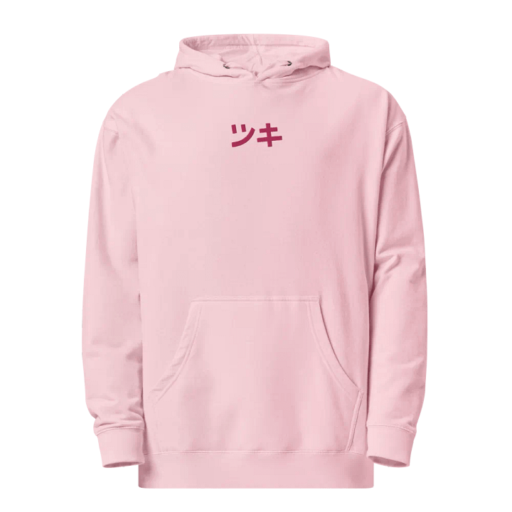Tsuki Embroidered Hoodie - Pink product image (1)