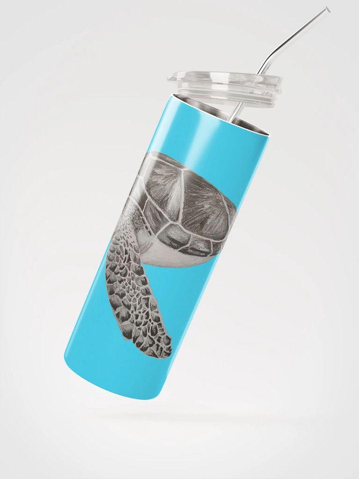 Turtle Drawing Straw Tumbler product image (2)