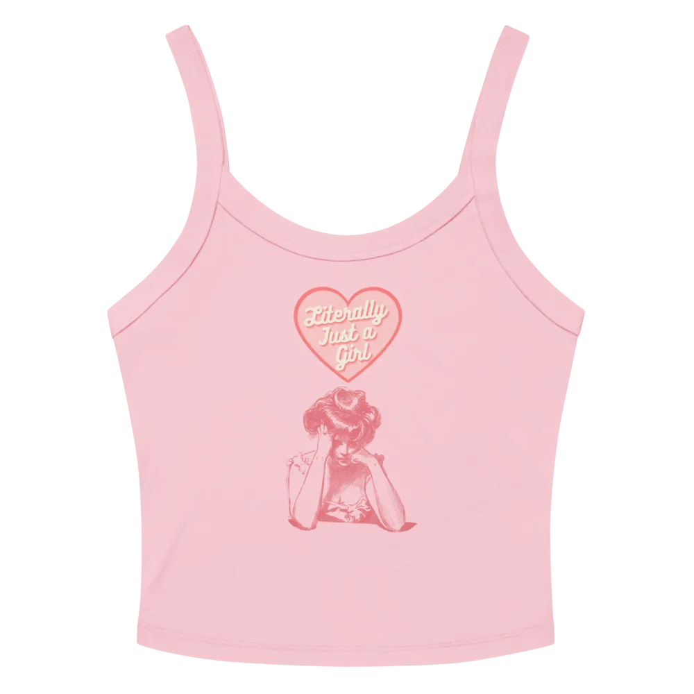 Literally Just a Girl Tank (Pink Print) product image (2)