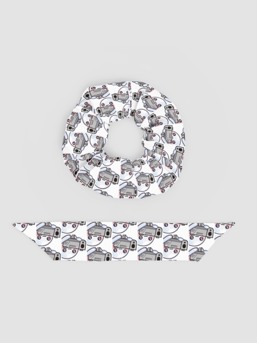 Ghostie w/ Gun All-Over Print Recycled Scrunchie product image (4)