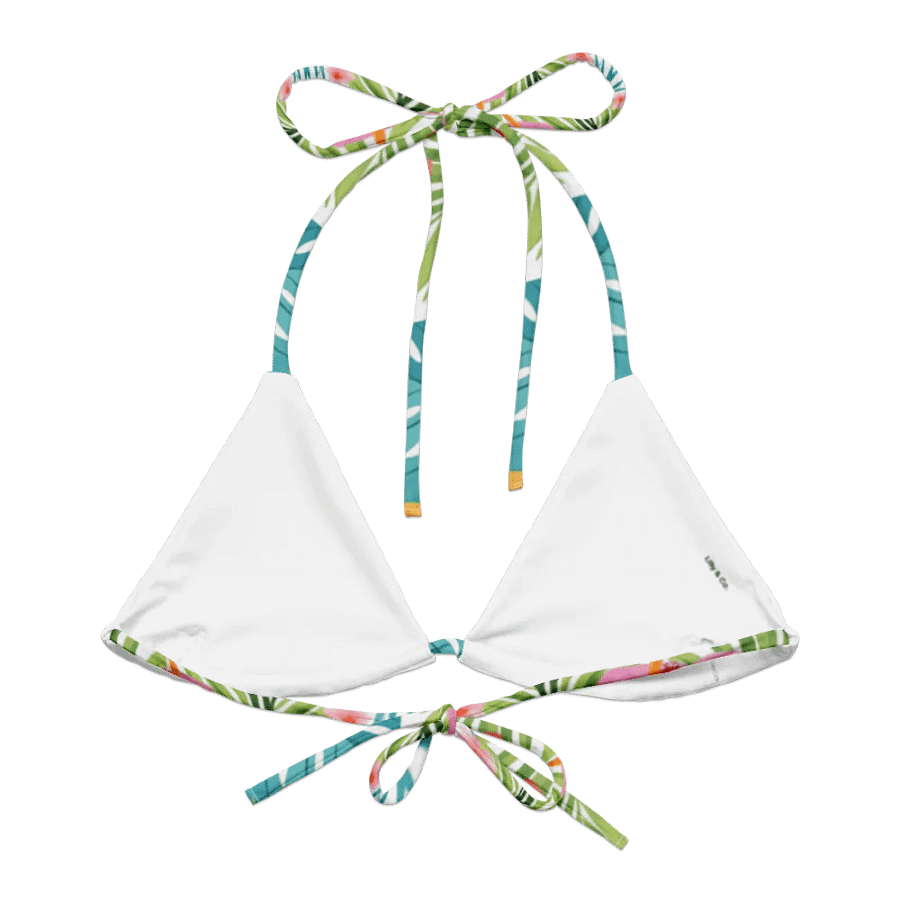 Island Bloom Triangle String Bikini Top product image (1)