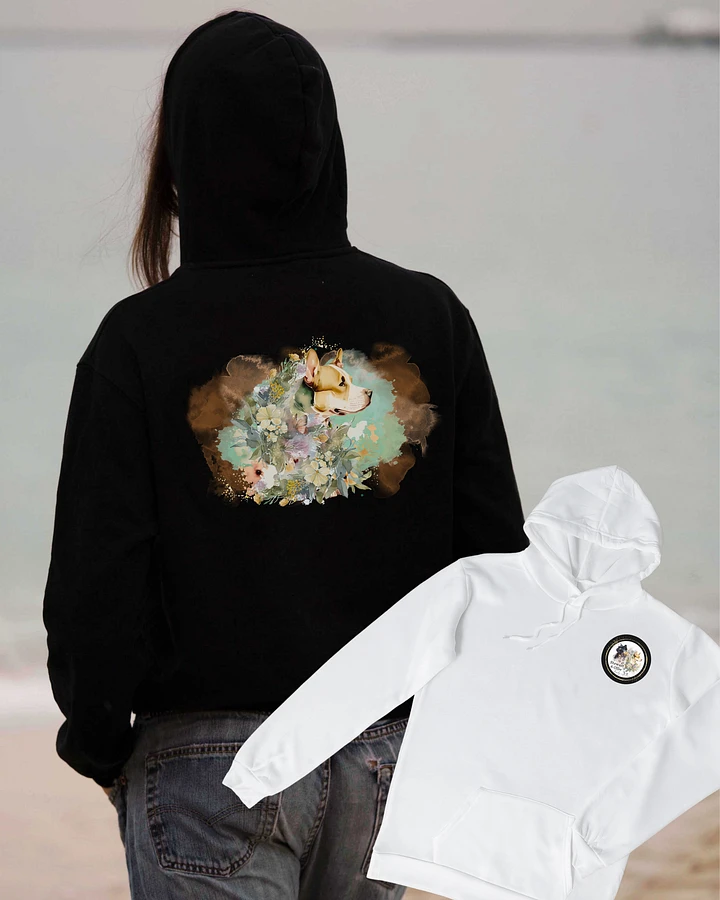 Ollie Dog Sweatshirt, Watercolor with Flowers product image (1)