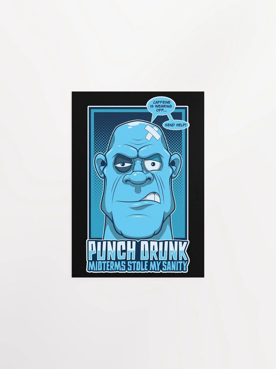 Funny College Poster – Retro Midterms Cartoon Design product image (1)