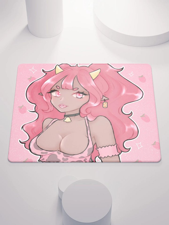 strawberry cow mousepad product image (1)