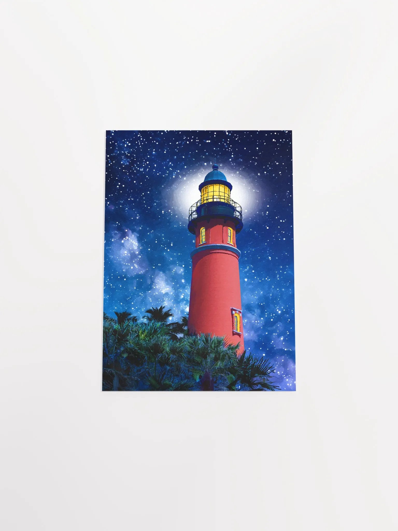 Ponce de Leon Inlet Lighthouse at Night Studio Art Print product image (4)