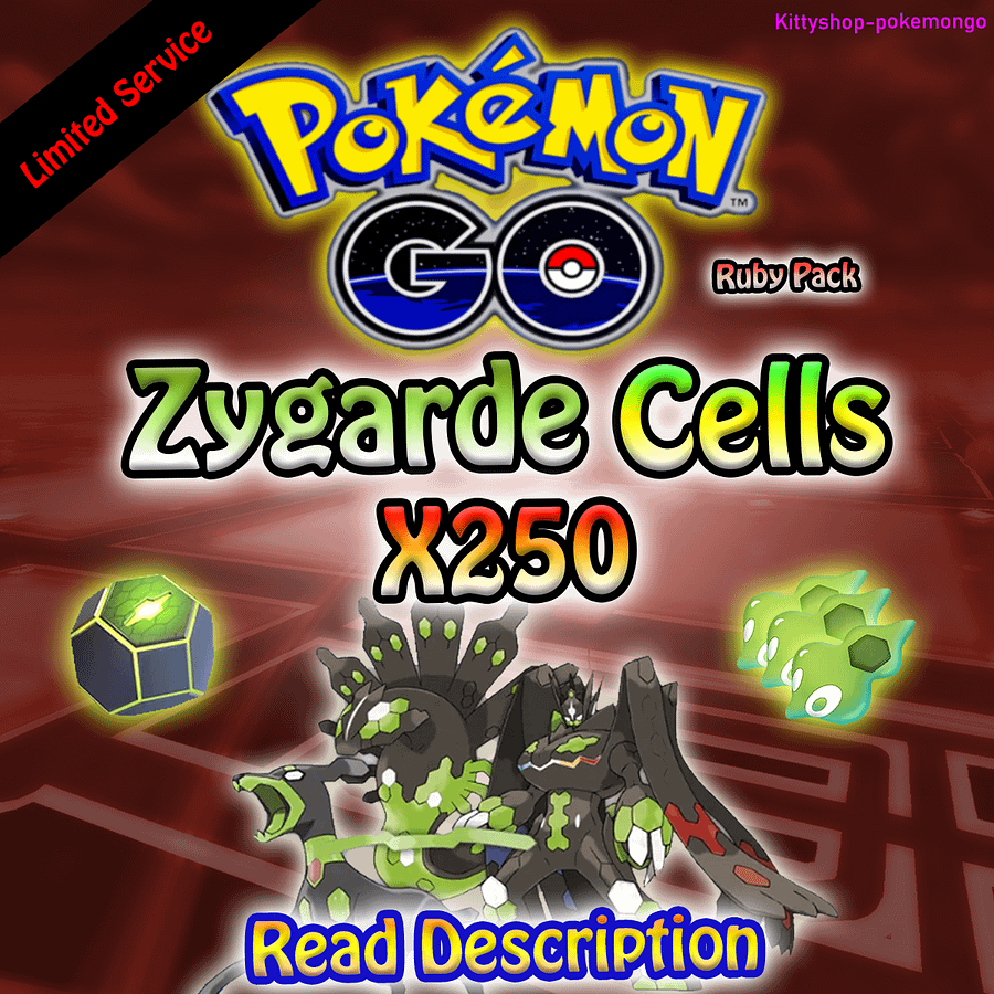 Pokémon Go! - Zygarde Cells x250 (Ruby Pack) 100% Safe - Limited Offer✅ product image (1)