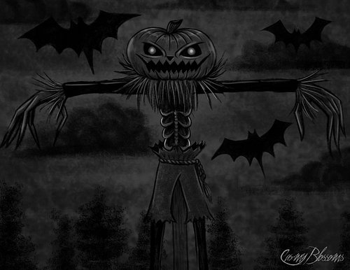 25. SCARECROW

A creepy pumpkin head scarecrow stands in the field with glowing hollow eyes and a twisted grin, its skeletal ...