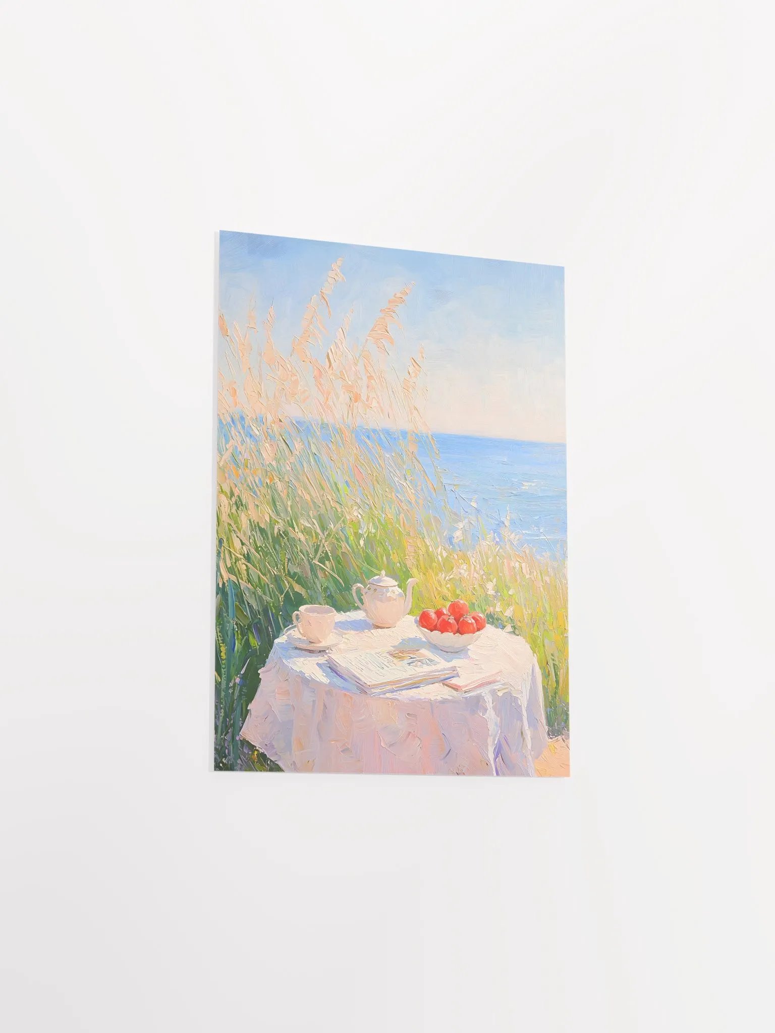 Serene Seaside Tea Time Poster product image (27)