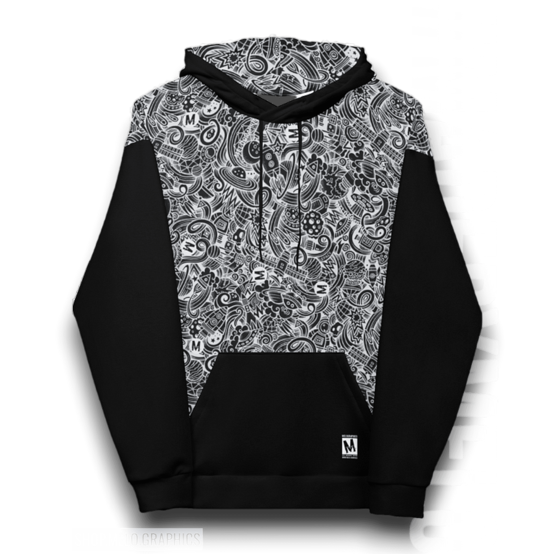 Dark Space Scribble - Ultimate Hoodie | #MadeByMELO product image (7)