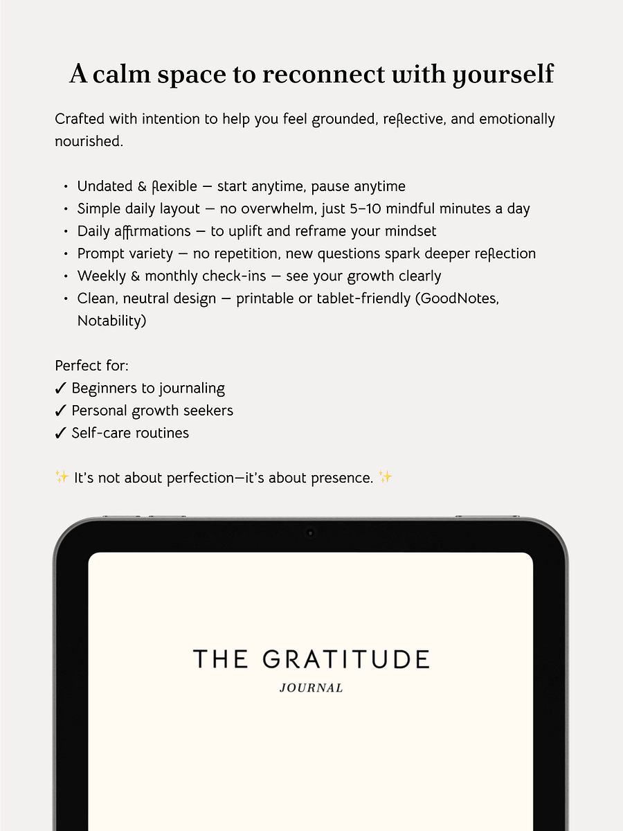 90-Day Gratitude Journal – Digital Download product image (3)