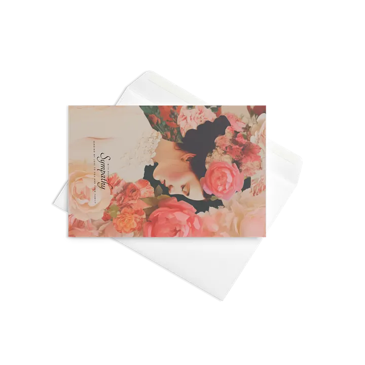 Vintage Blossom Botanicals Sympathy Card product image (2)