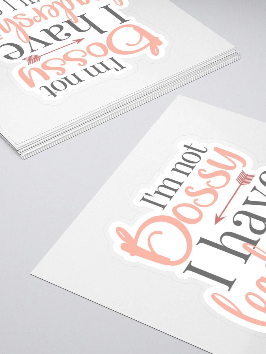 I'm not Bossy I Have Leadership Skills Sticker product image (5)