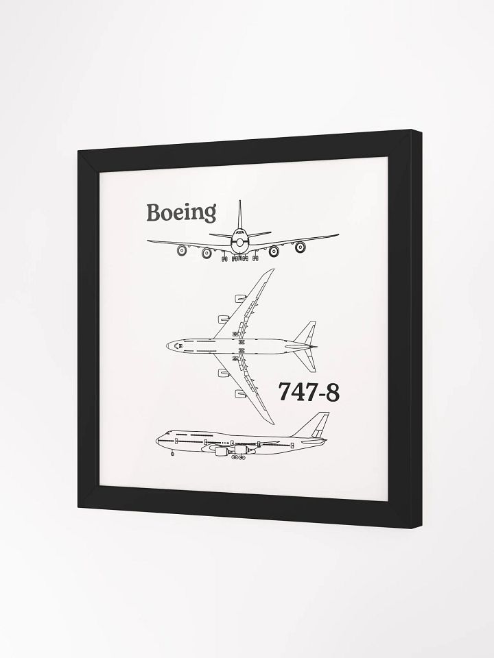 Boeing 747-8 Blueprint Framed Poster product image (2)