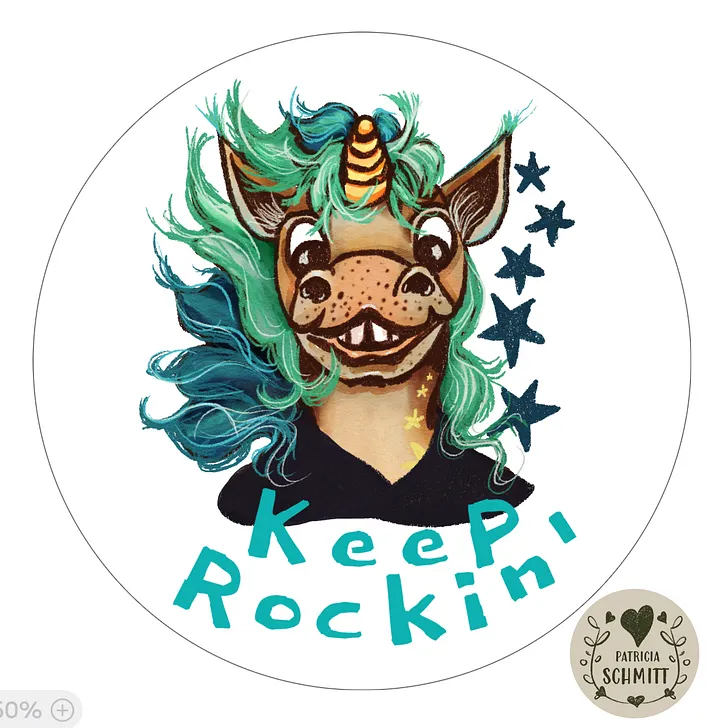 Keep Rockin' Holographic Sticker product image (1)