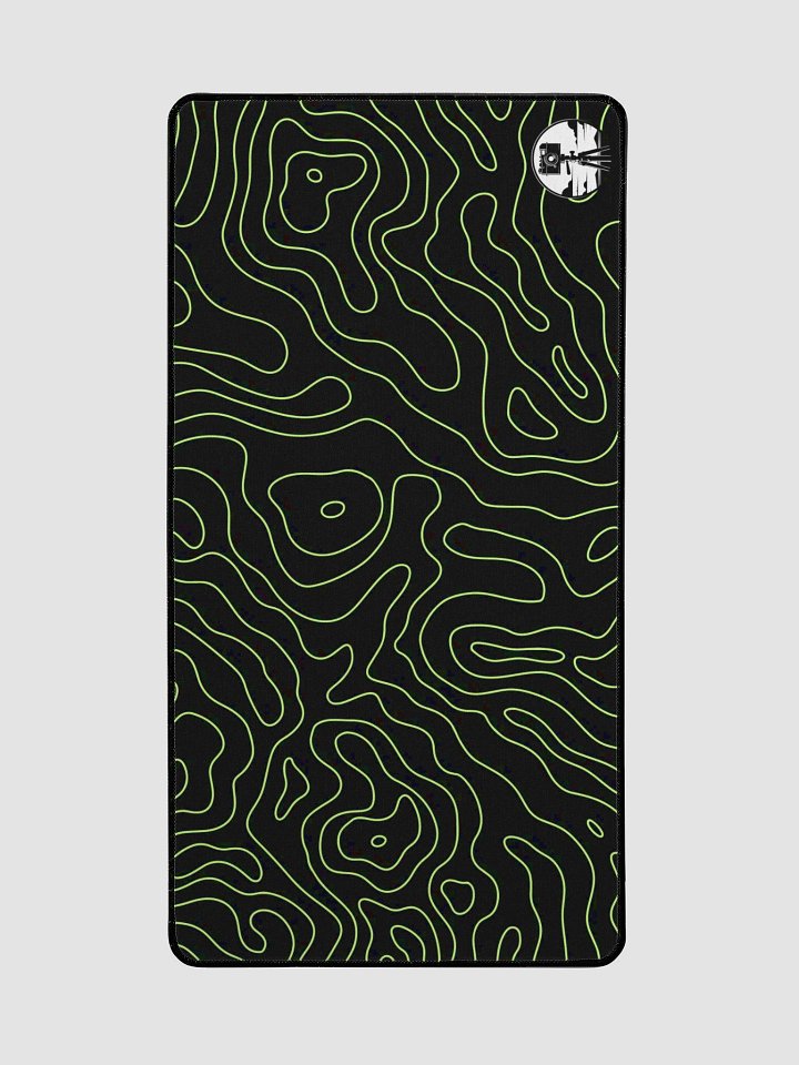 lime/black damascus deskpad product image (2)