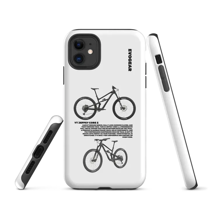 White Jeffsy Core 2 iPhone Case product image (1)