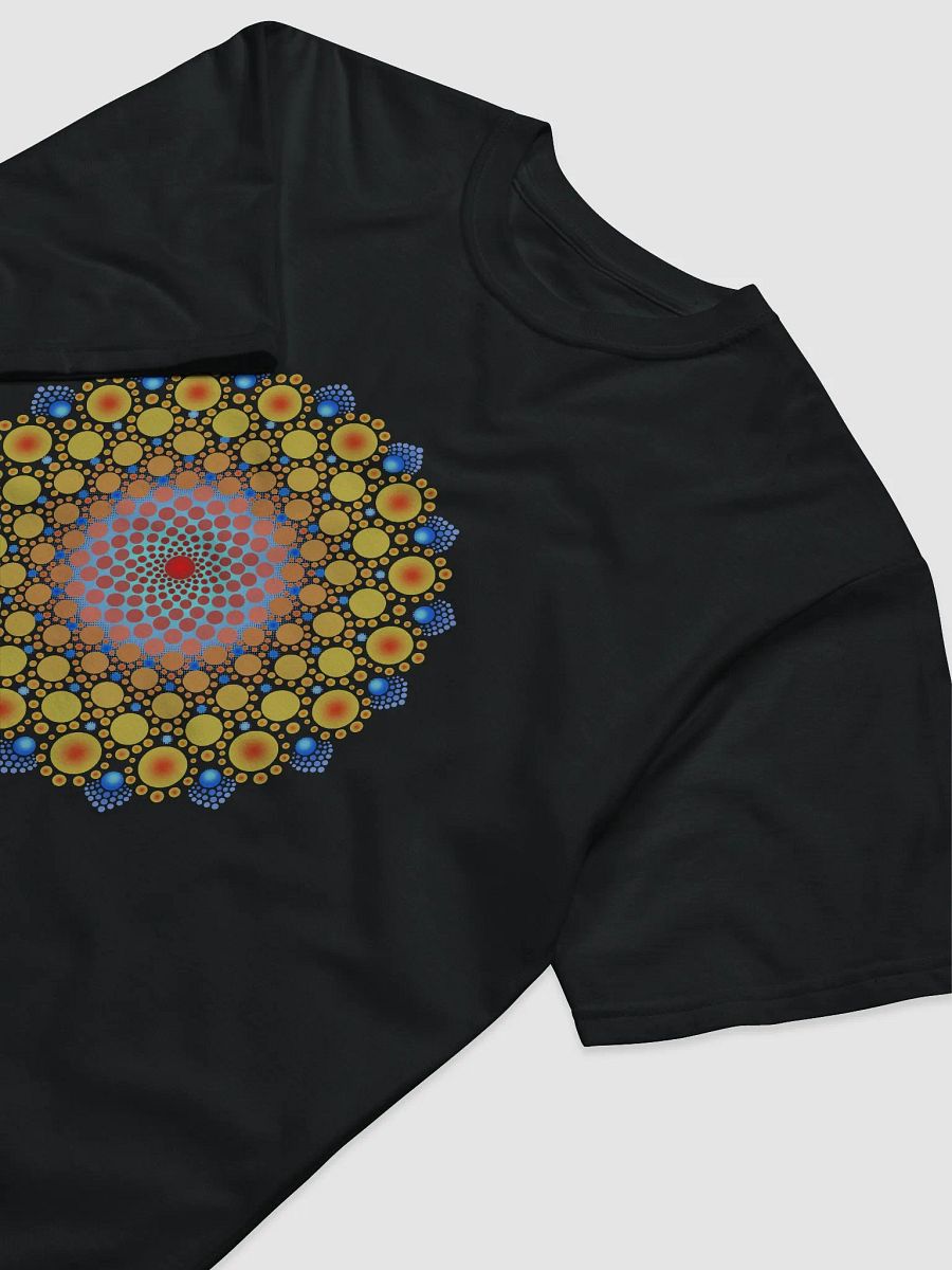 Orange Sunflower Mandala Unisex Organic T-Shirt product image (3)
