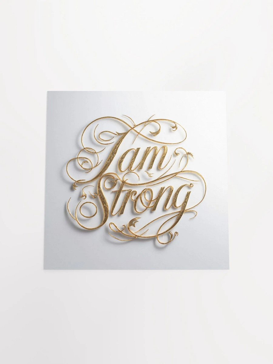 I Am Strong Self-Love Positive Affirmation, Inspirational Wall Art product image (5)