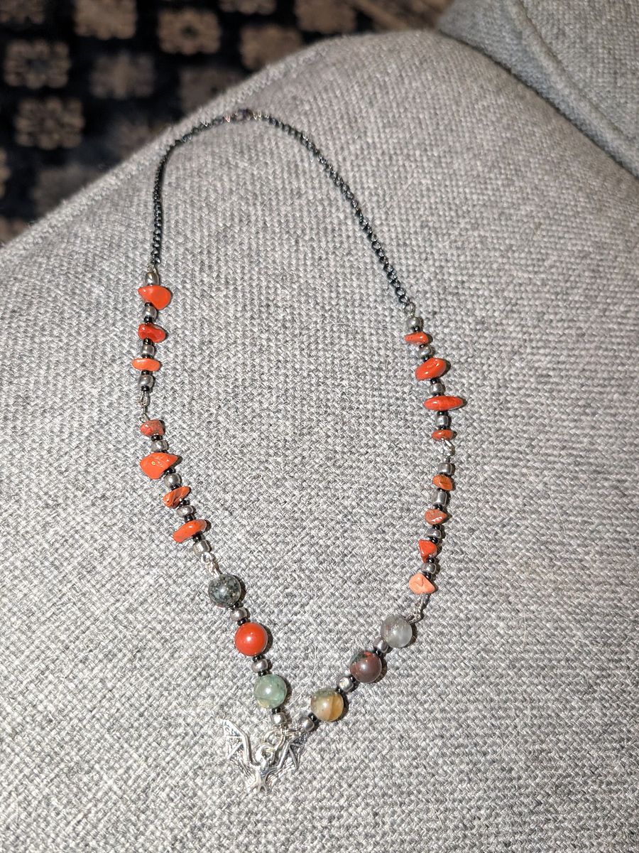 Bloodstone & Red Jasper Crystal Choker! product image (1)