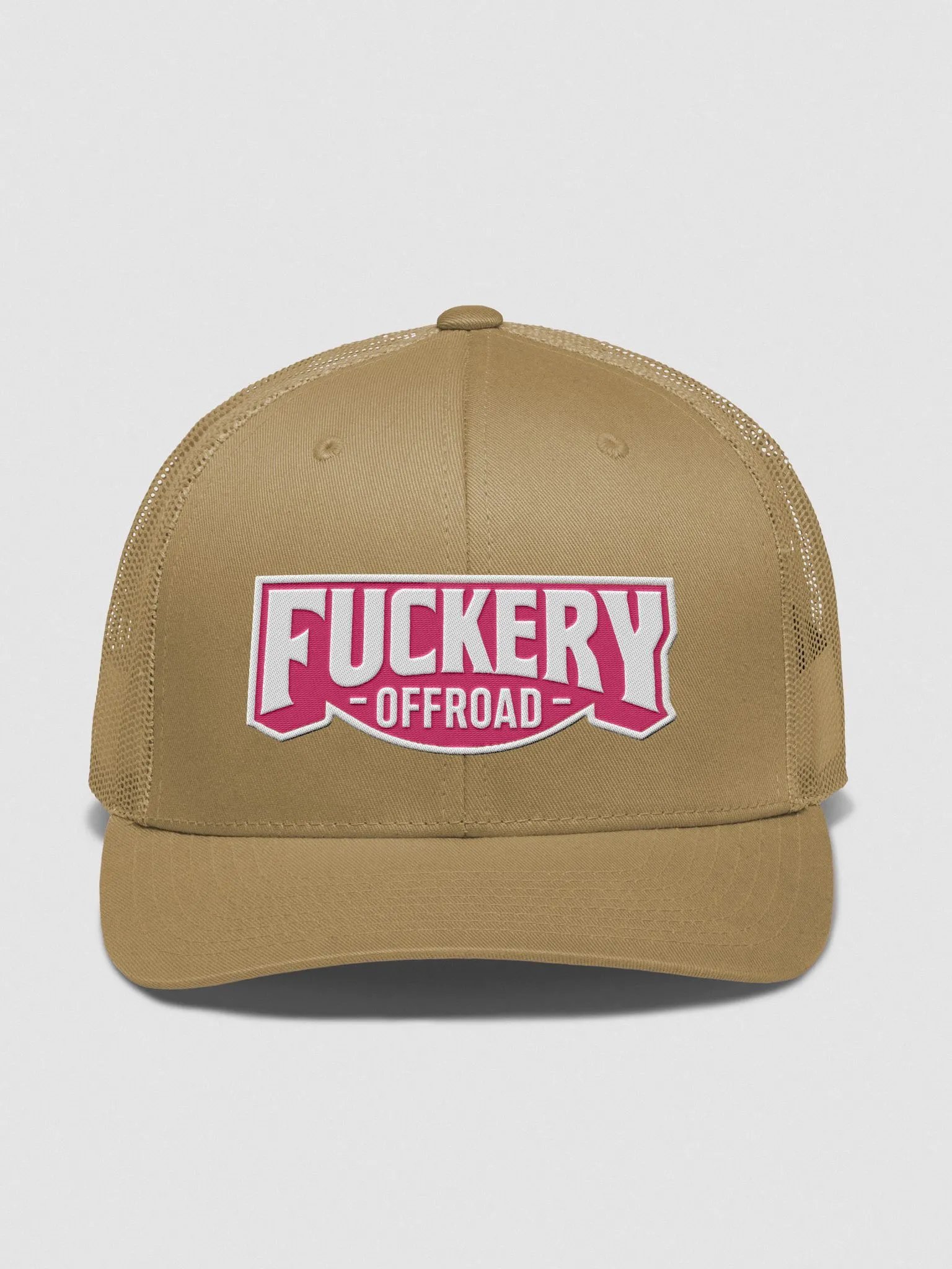 Ladies Fuckery Trucker Hat with pink logo product image (1)
