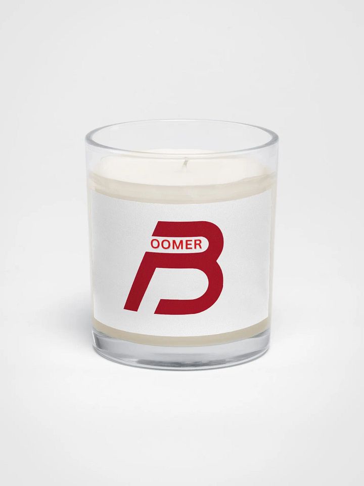 Boomer Soy Wax Candle- red logo product image (1)