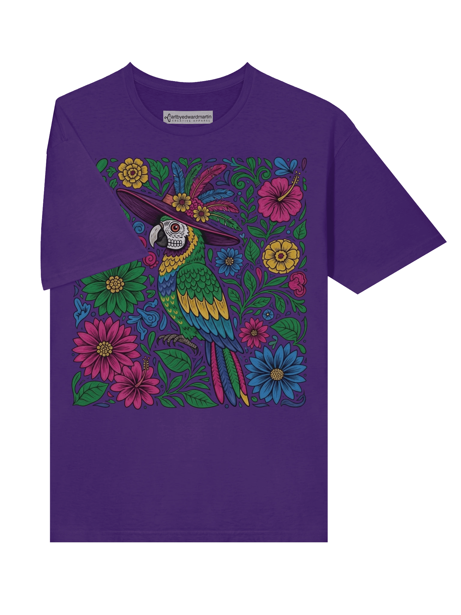 Dia de Muertos Parrot Design T-Shirt product image (20)