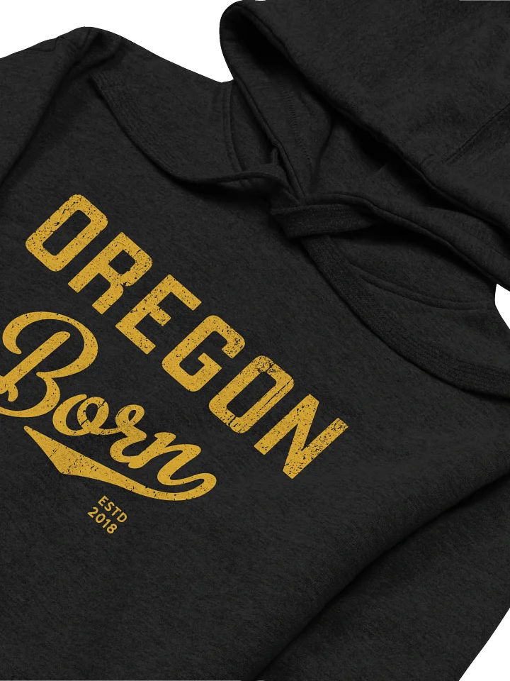 Golden Oregon Born Unisex Hoodie product image (2)