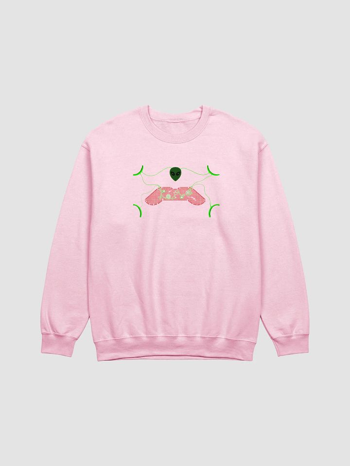 Galactic Gamer Alien Crewneck Sweatshirt product image (1)