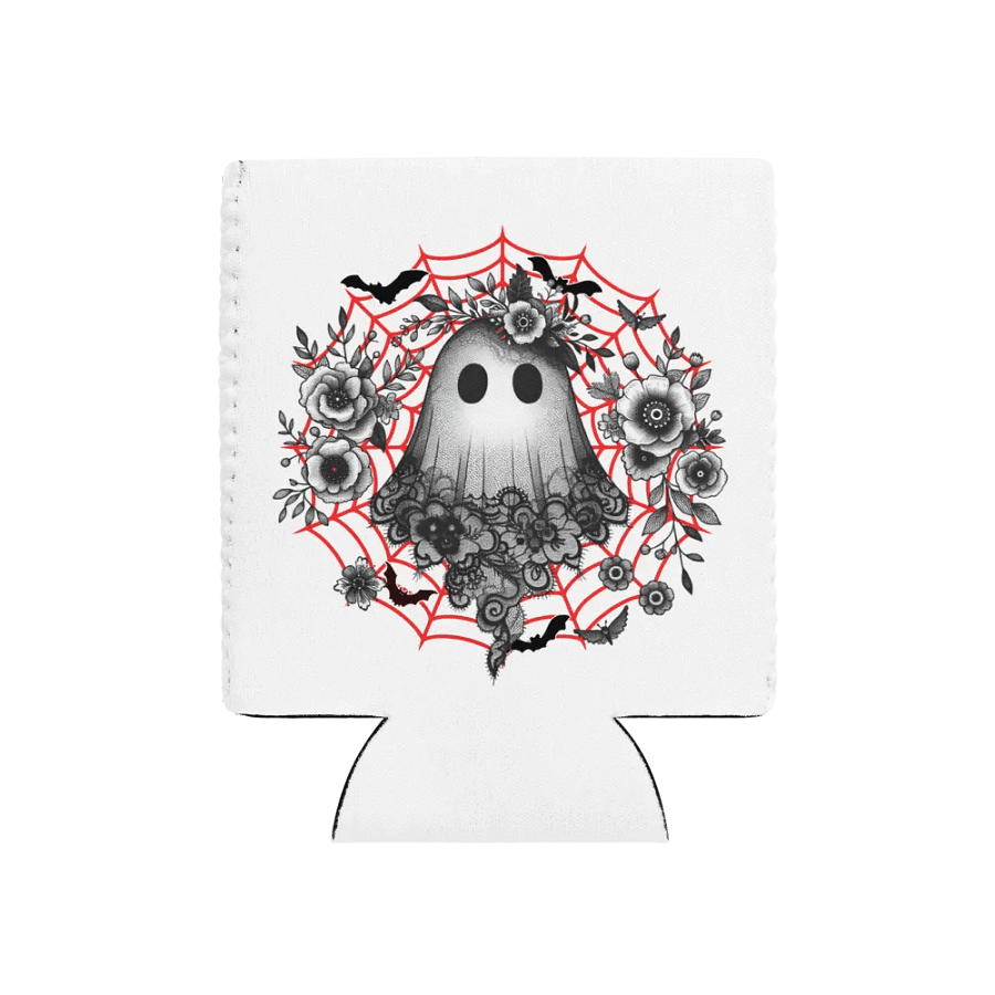 Lacey Ghost Veiled Can Cooler product image (1)