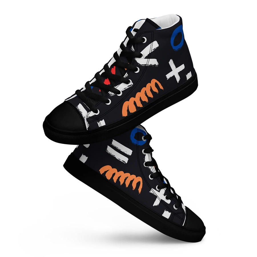 Geometry Women's High Top Canvas Shoes product image (16)