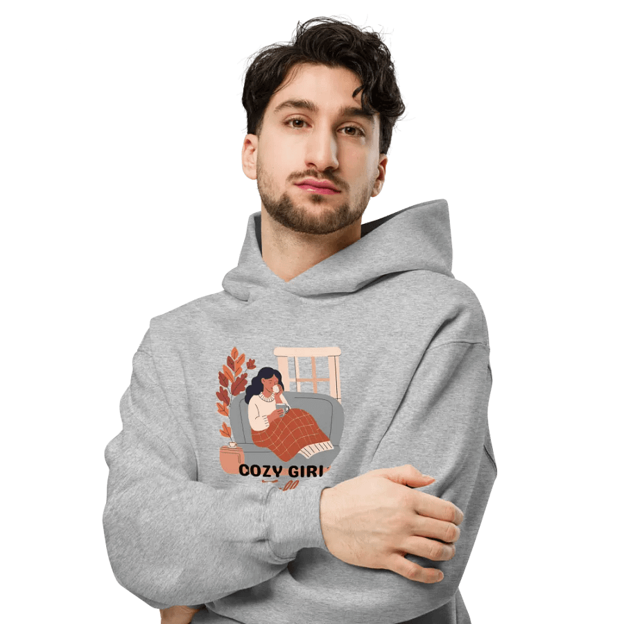 Cozy Girl Hoodie - Grey product image (6)