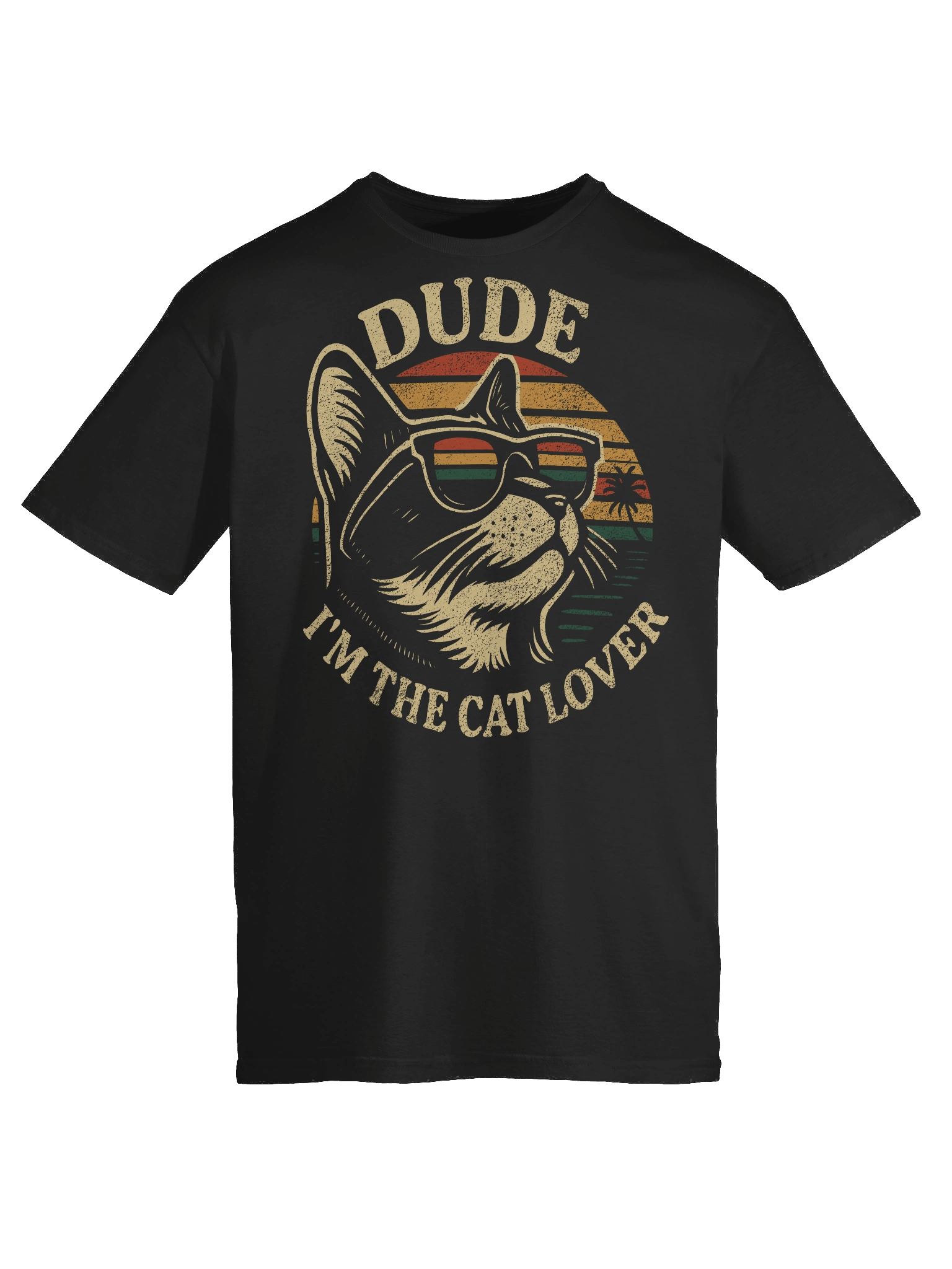Retro Cat Lover Sunset T-Shirt product image (42)