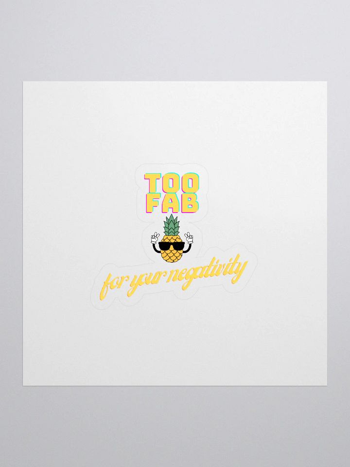 Too Fab Pineapple Kiss Cut Stickers product image (1)