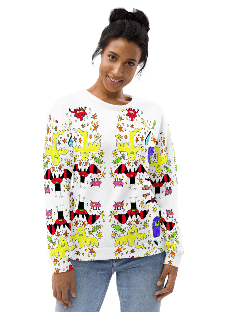 Whimsical Ghost Party All-Over Sweatshirt product image (8)