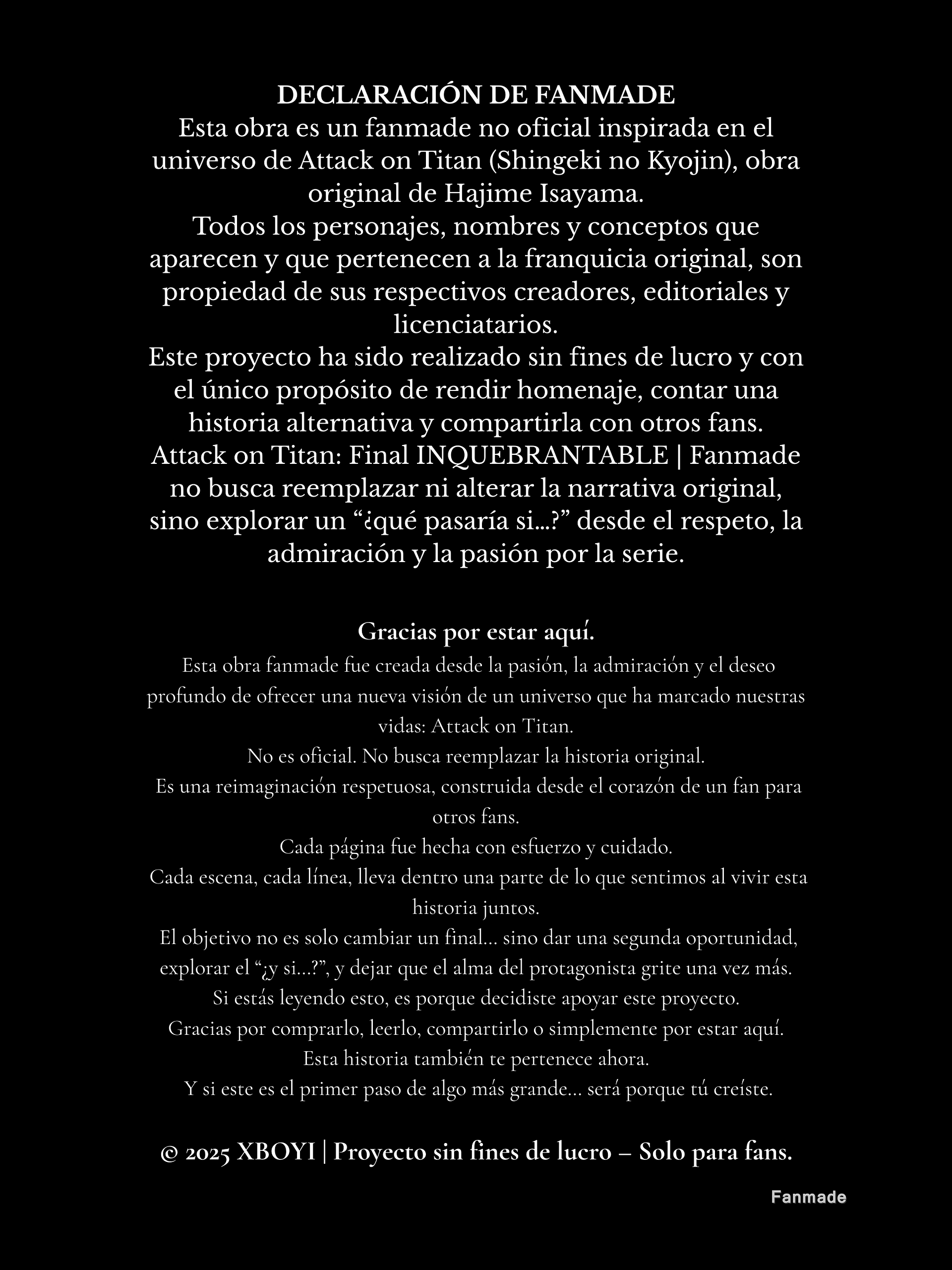 Attack on Titan: Final INQUEBRANTABLE | Fanmade product image (2)