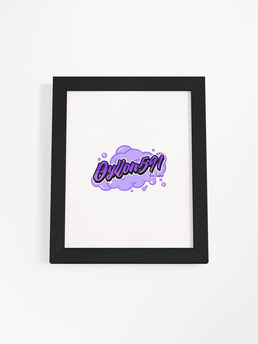 Dyllon591 YouTube Logo Frame Poster product image (1)
