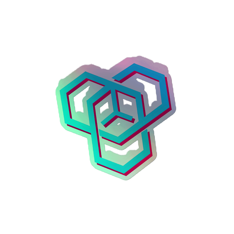 Cubie Holographic Sticker product image (1)