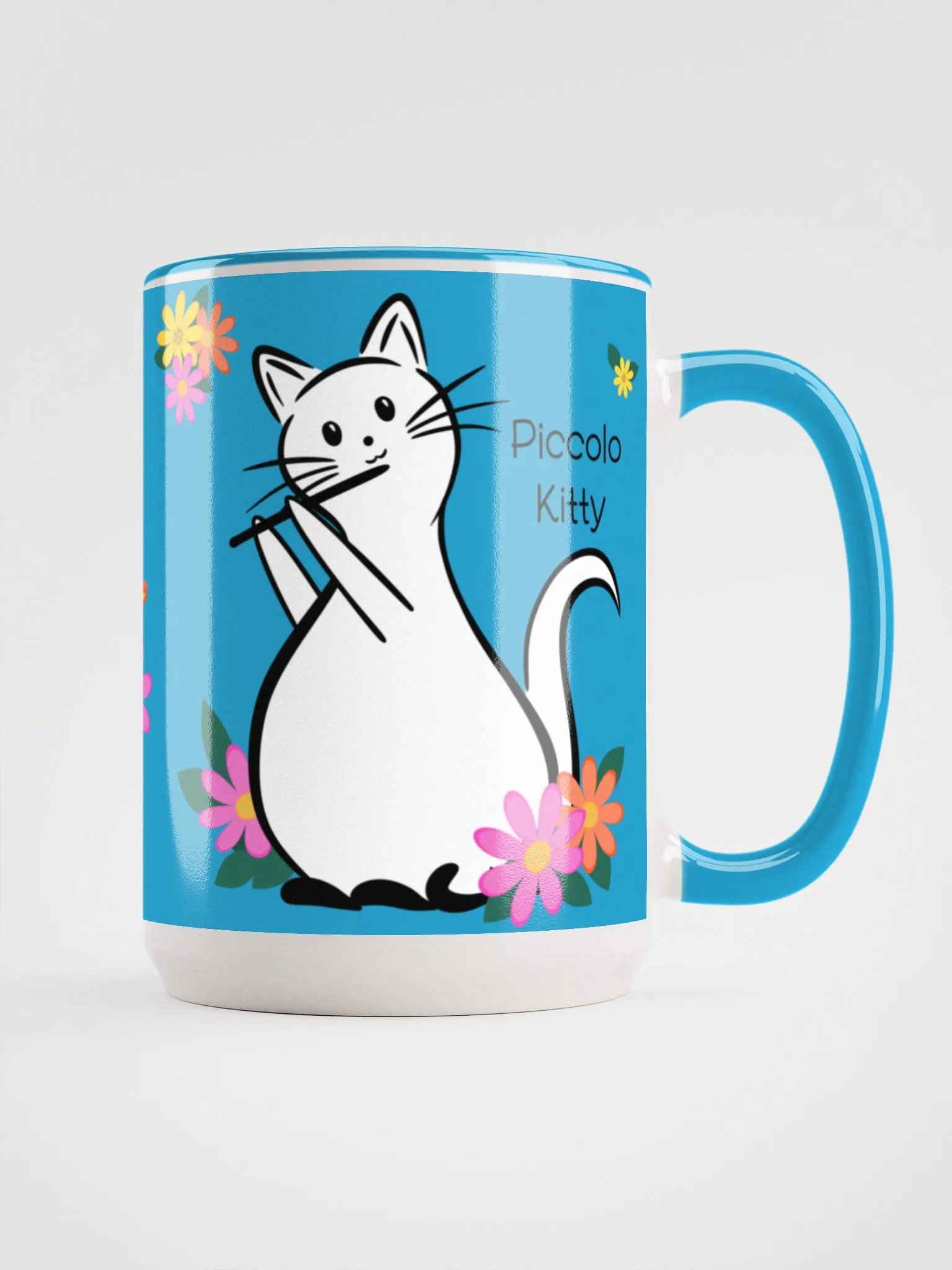 Flute Kitty Mug 15 oz - Piccolo product image (1)
