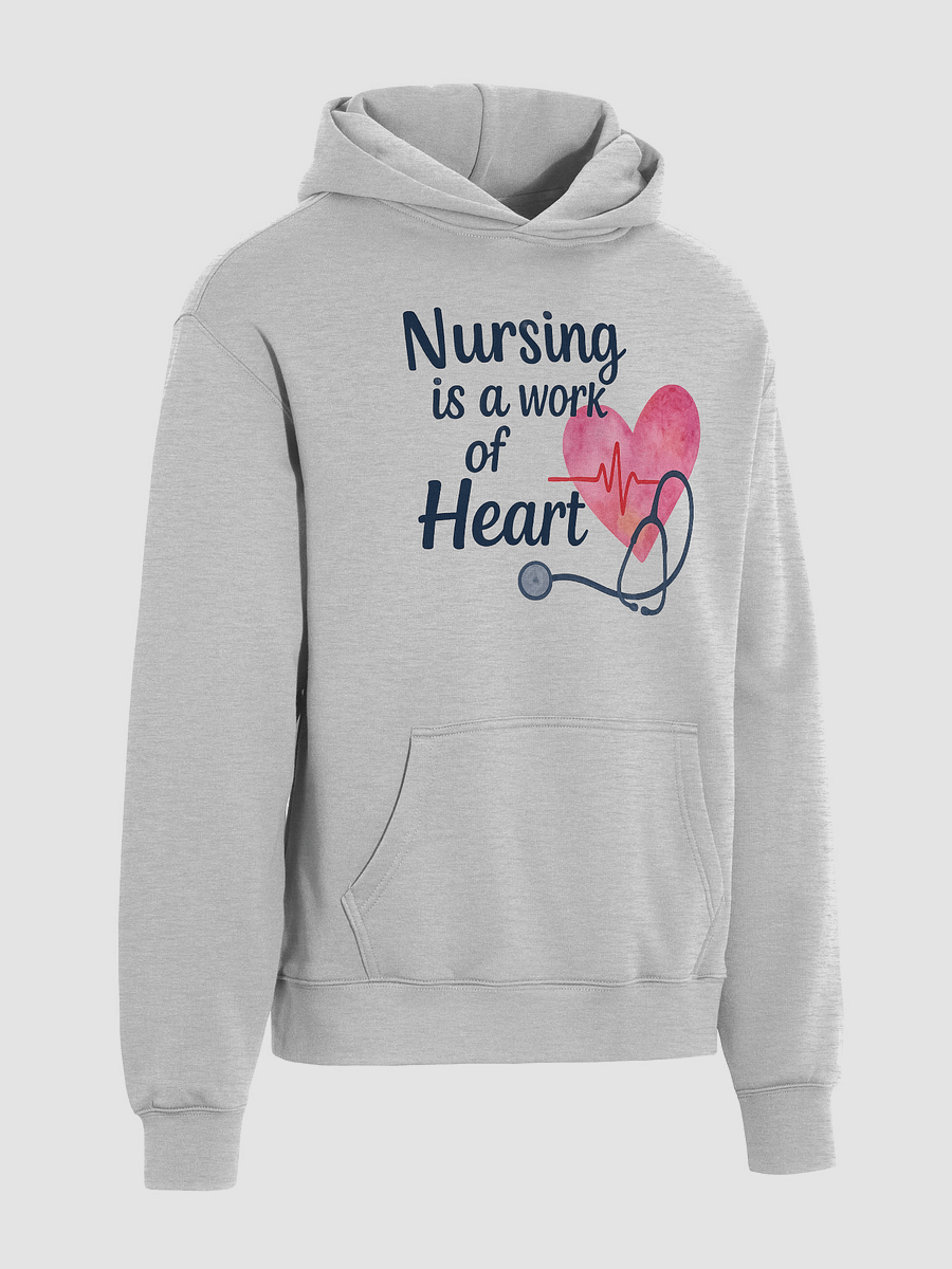 Nursing Is a Work of Heart – Cozy Fleece Hoodie product image (4)