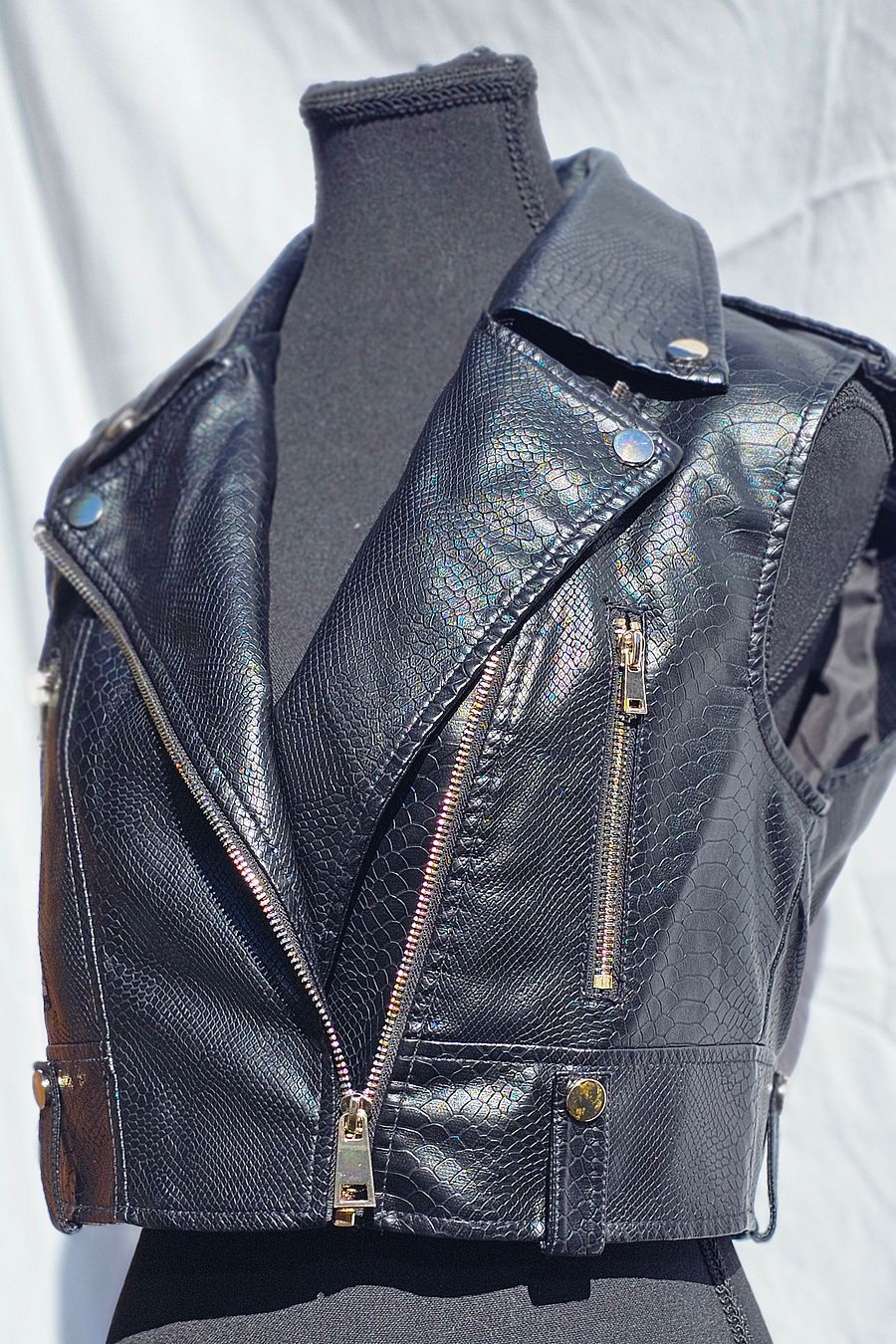 Crop-Top Rocker Jacket [LADIES] product image (5)