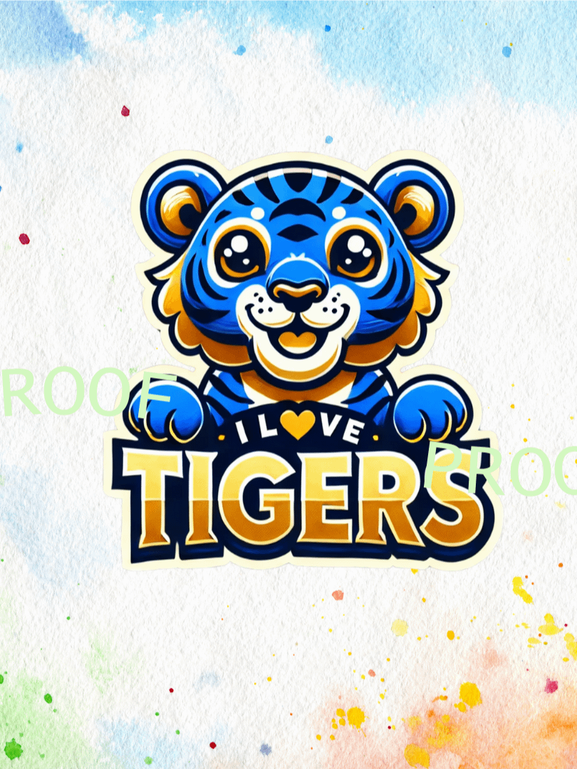 I Love Tigers – Instant Download Graphic Design product image (1)