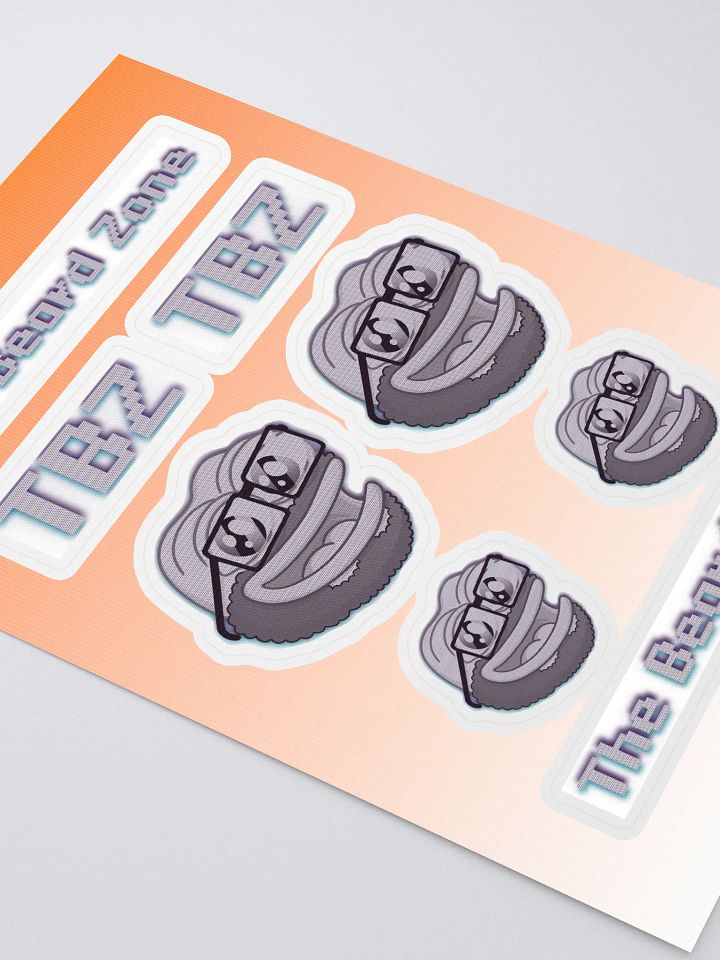 CRT Pepe Chad Sticker Sheet product image (2)
