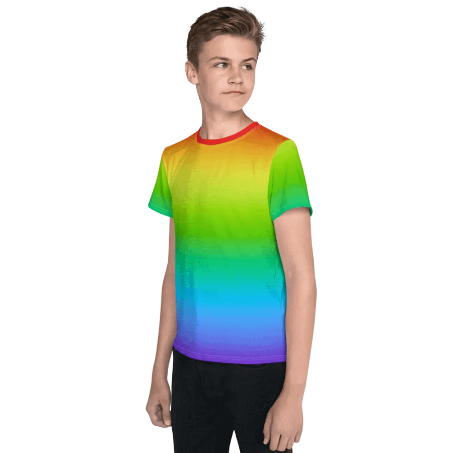 Rainbow Youth Crew Neck T-Shirt product image (3)