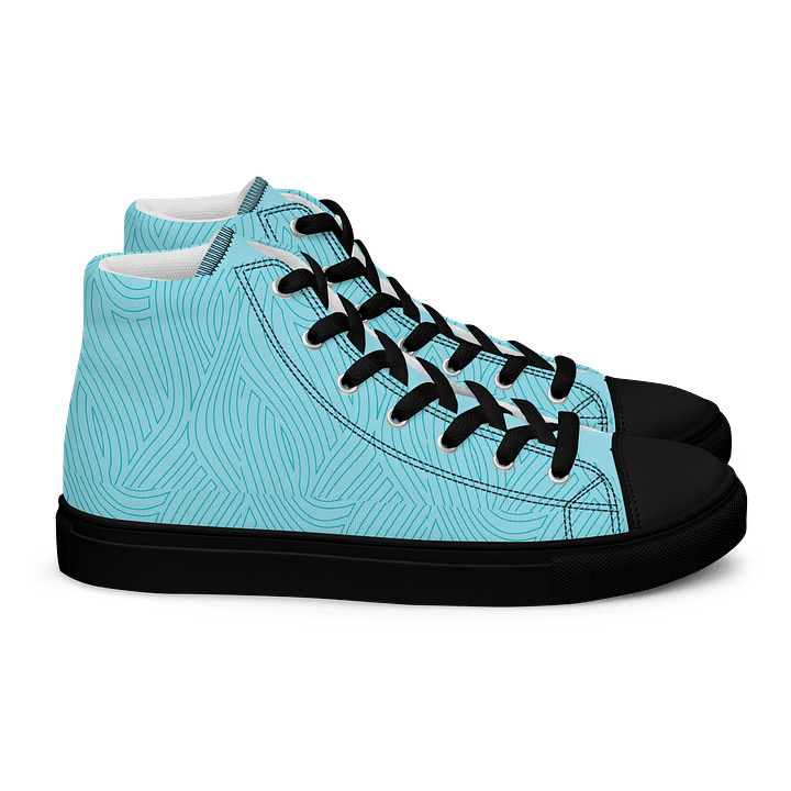 Symmetric Blue Geometric High Tops product image (2)