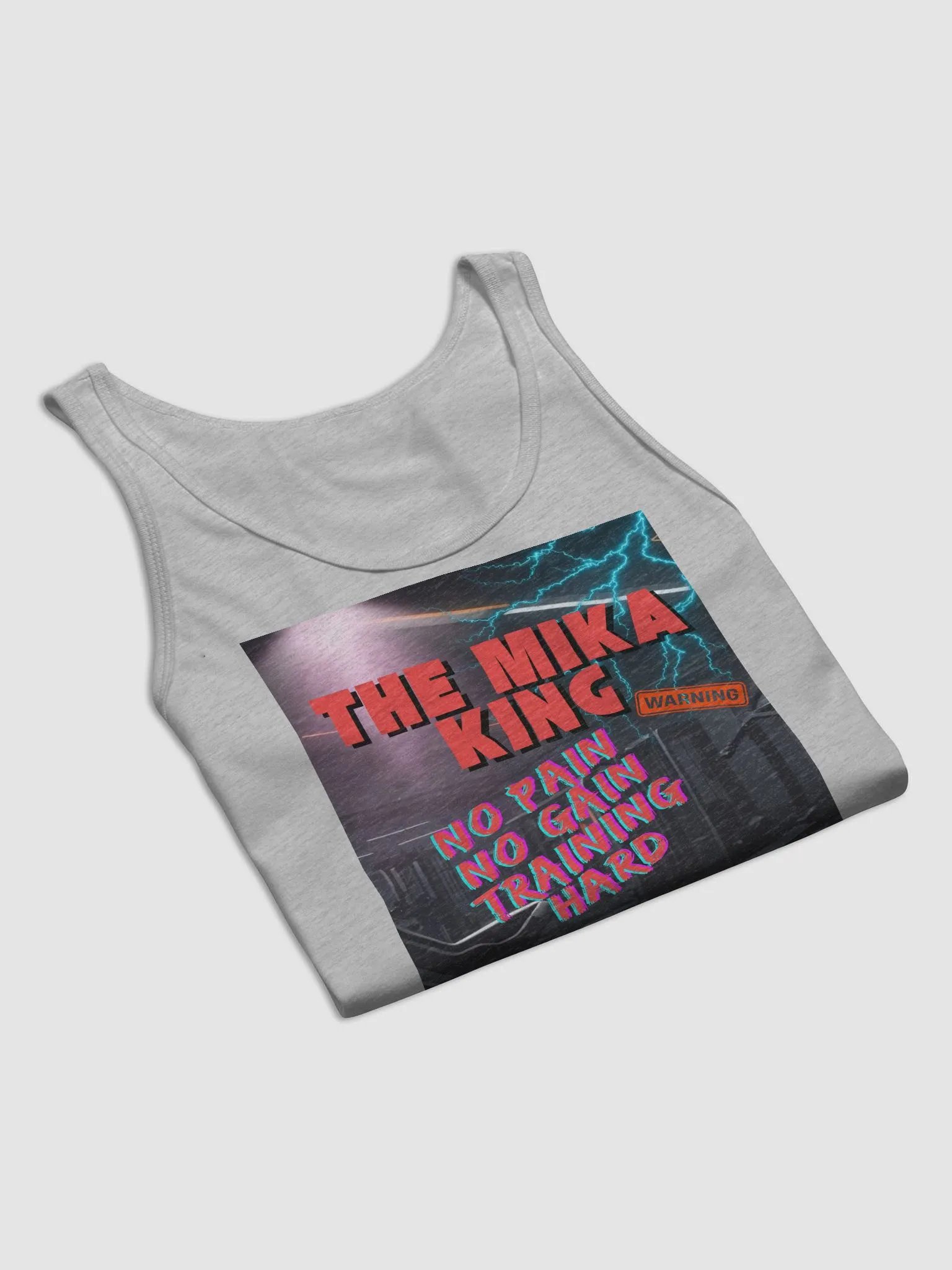Camiseta sin mangas Bella y The Mika King Wear Edicion No Pain No Gain Training Hard. product image (8)