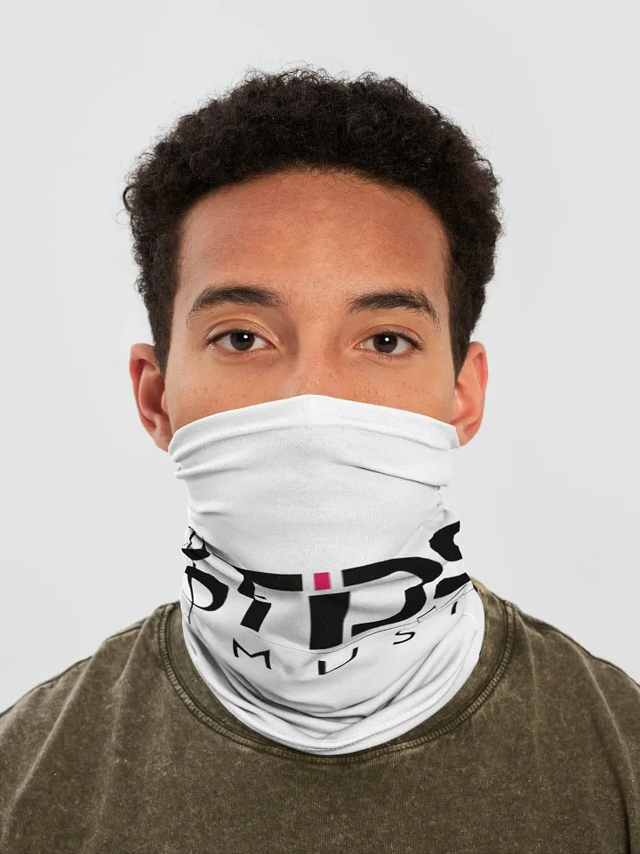 TDS Music White Neck Gaiter product image (1)