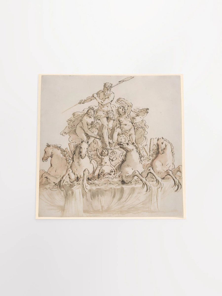Design for a Fountain with Neptune in his Chariot by Francesco Fontebasso product image (4)