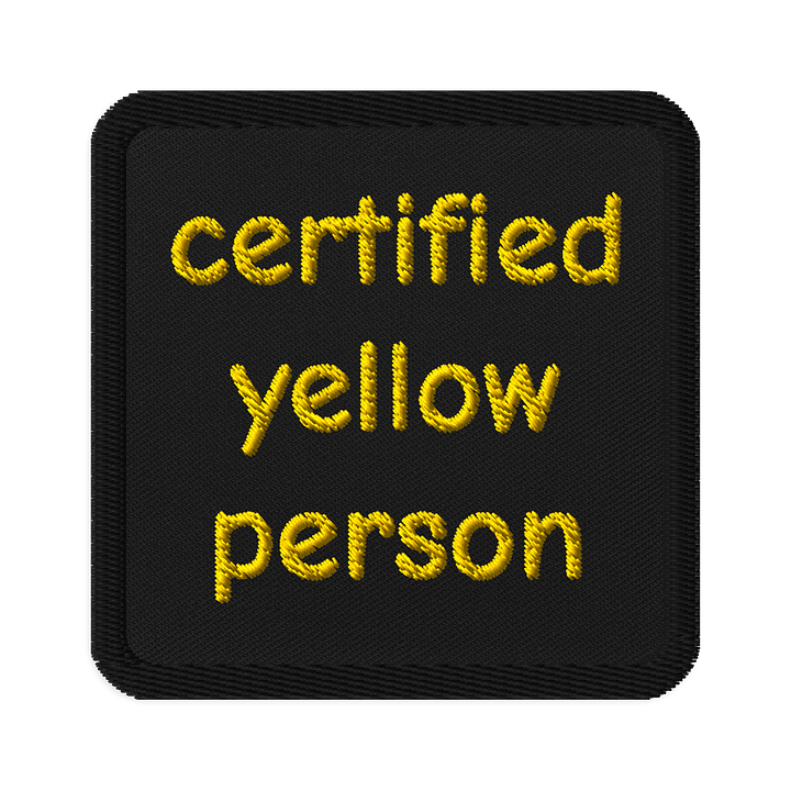Certified Yellow Person Patch product image (1)