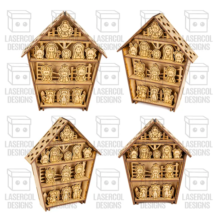 Nativity Scene (4 Sizes) - Christmas Files - Laser Cut Files product image (2)