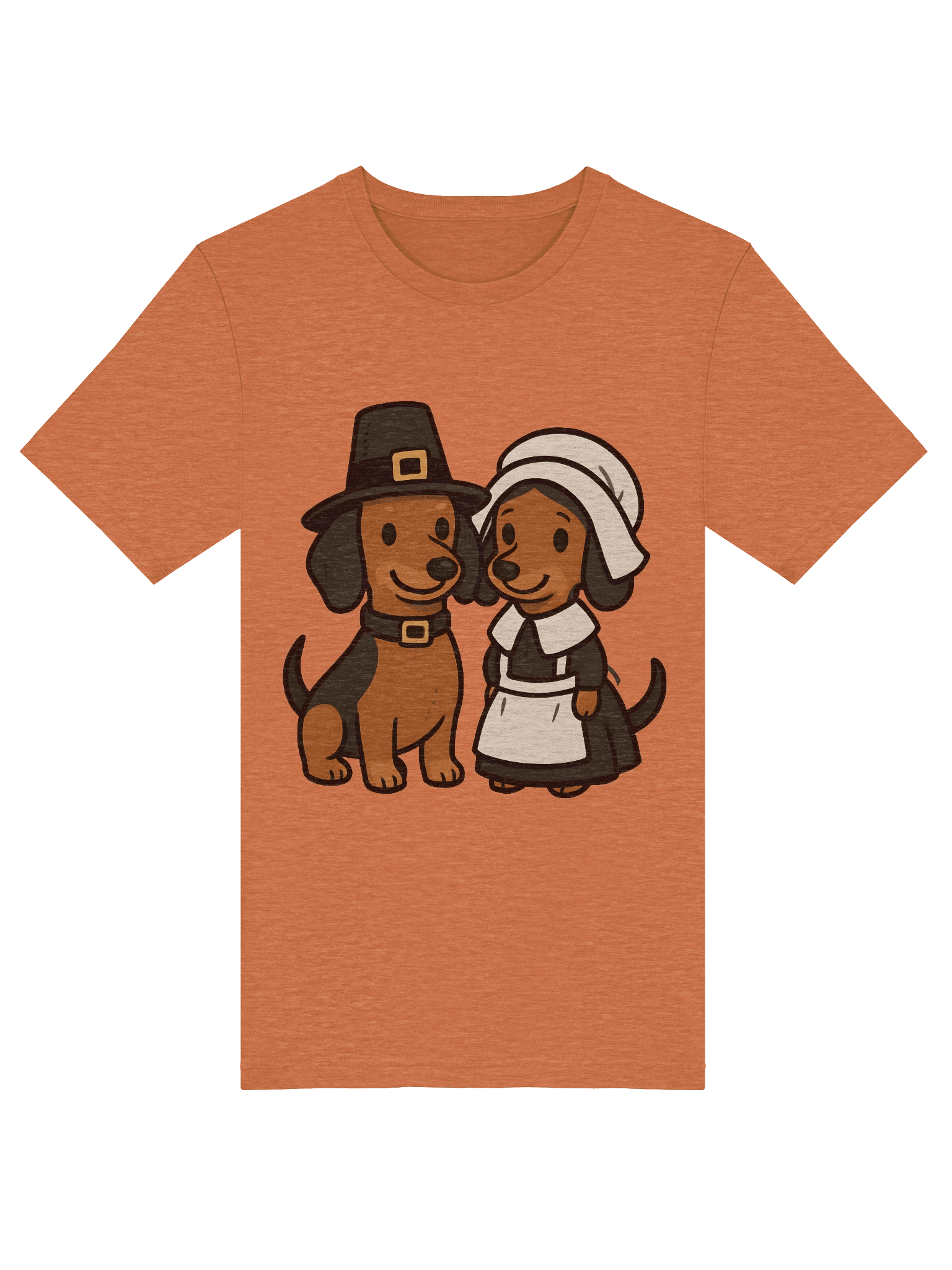 Thanksgiving Pilgrim Dachshunds T-Shirt product image (5)